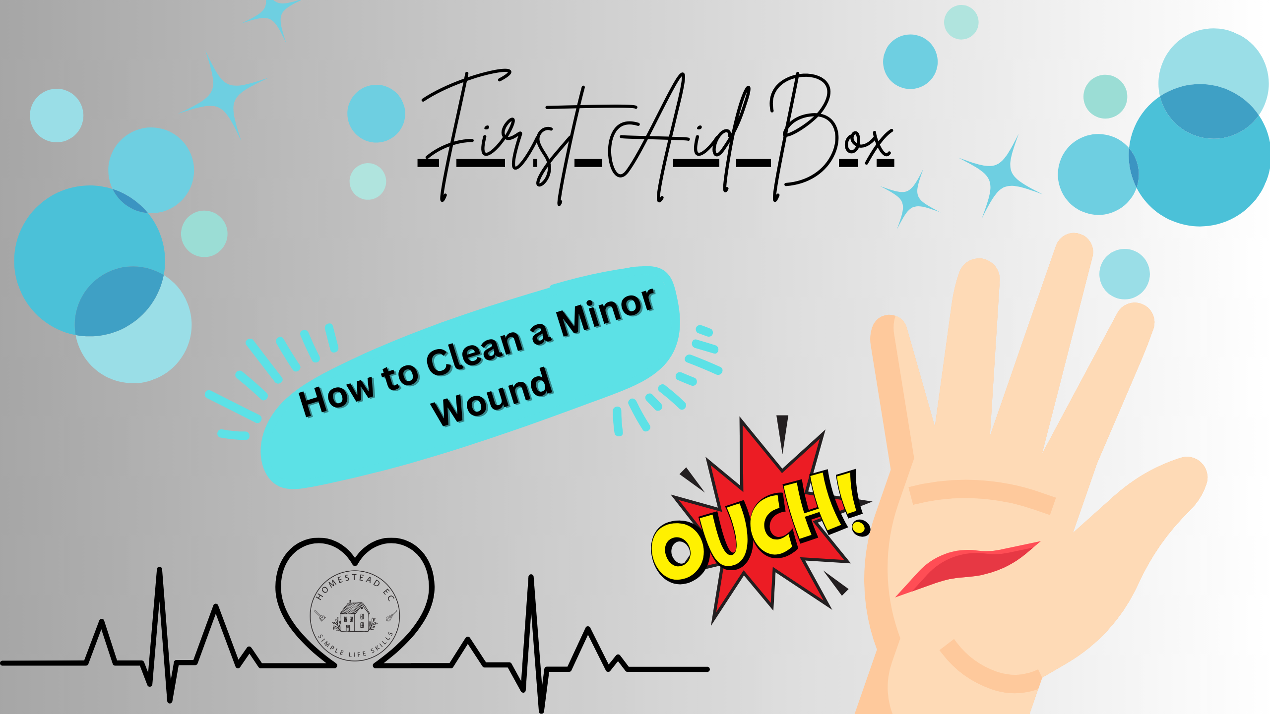 Load video: animated hand with minor cut