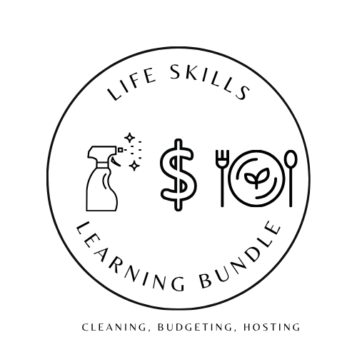 Homestead Ec | Cleaning, Budgeting & Hosting Learning Bundle