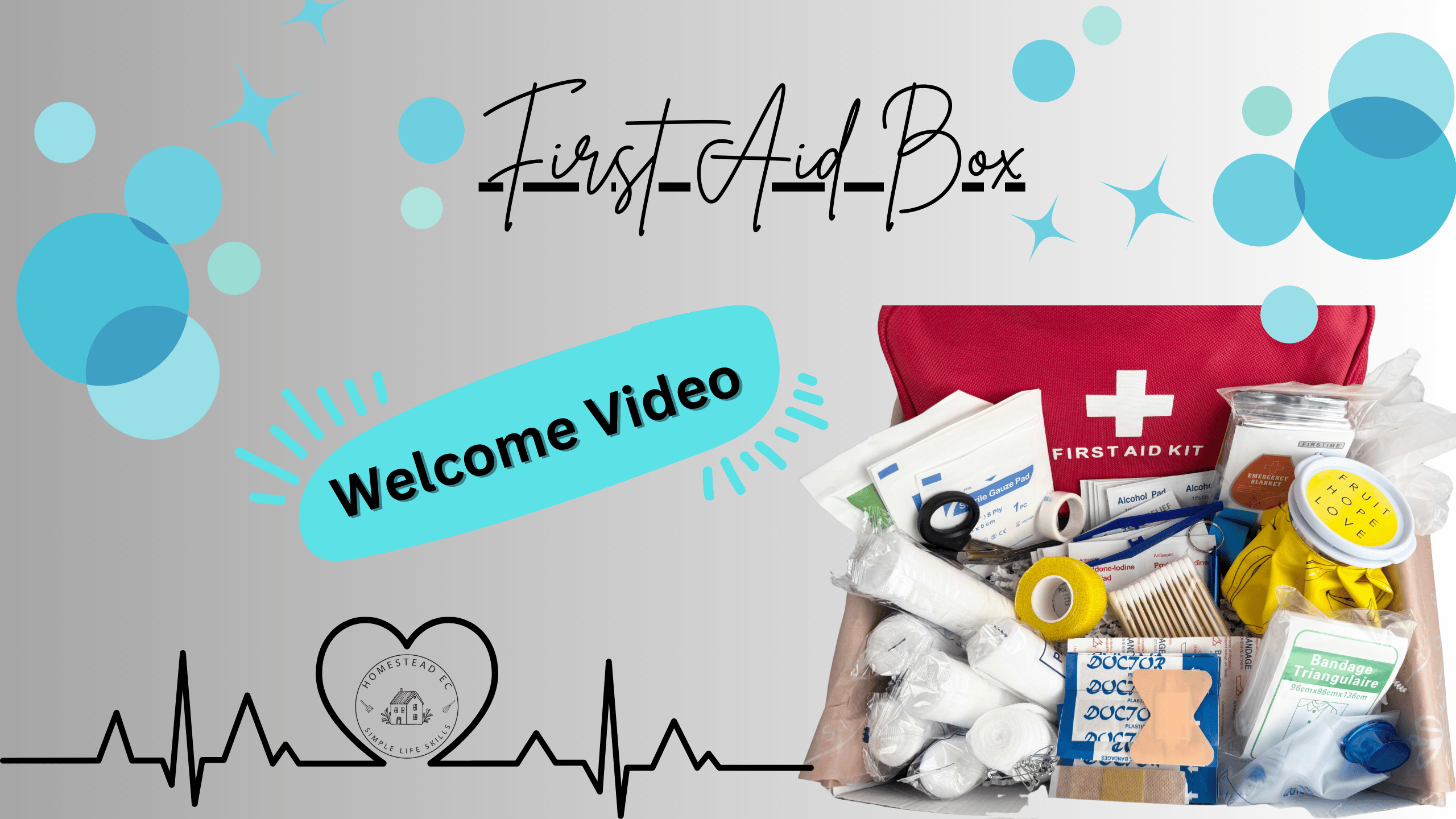 Load video: welcome to the first aid box!